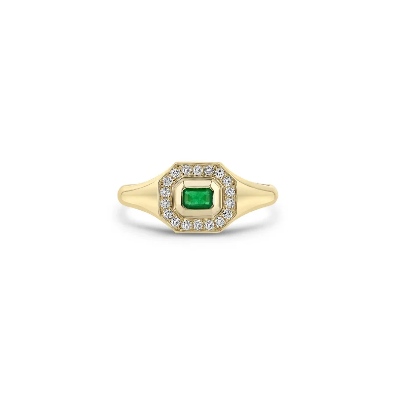 Luxury Jewelry Sale – Elegant Styles At Unbeatable Prices 14k Emerald Cut Emerald Diamond Halo Signet Ring Luxury Jewelry Sale – Elegant Styles At Unbeatable Prices 14k Emerald Cut Emerald Diamond Halo Signet Ring