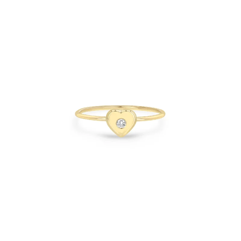 Exclusive Online Discounts On Stylish Jewelry 14k Diamond Nugget Heart Ring