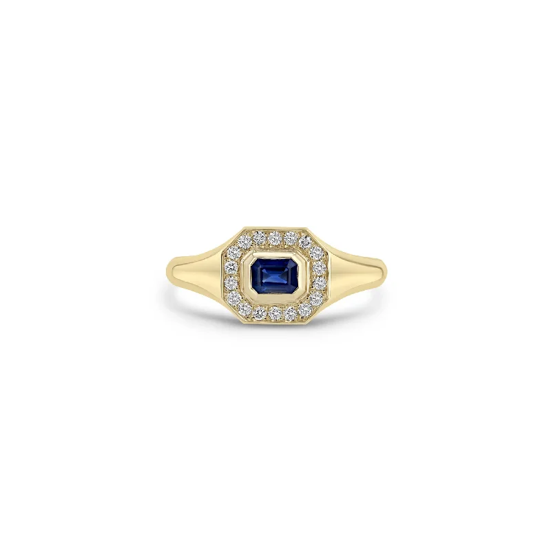 Exclusive Jewelry Bundles At Discounted Rates 14k Emerald Cut Blue Sapphire Diamond Halo Signet Ring Exclusive Jewelry Bundles At Discounted Rates 14k Emerald Cut Blue Sapphire Diamond Halo Signet Ring