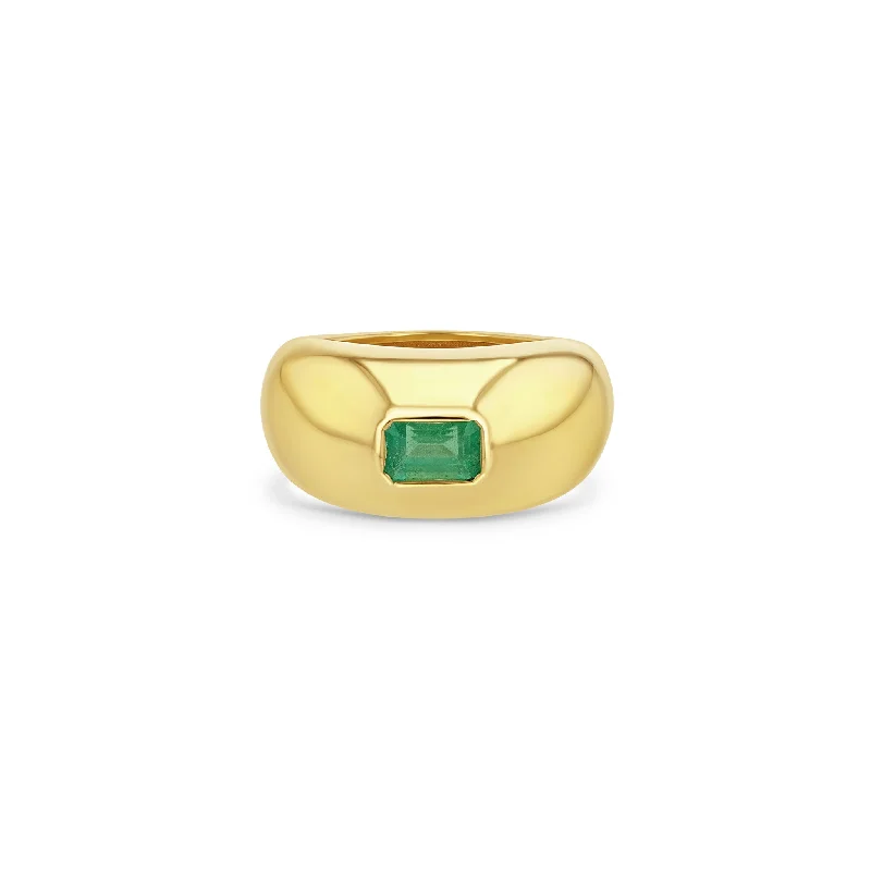 Timeless Elegance At Unbelievable Discounts 14k Emerald Cut Emerald Medium Aura Ring Timeless Elegance At Unbelievable Discounts 14k Emerald Cut Emerald Medium Aura Ring