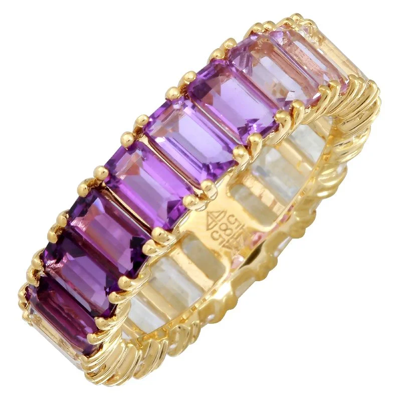 Save On Luxury Jewelry Pieces – Limited-Time Offers 14k Gold Gemstone Ombre Eternity Ring