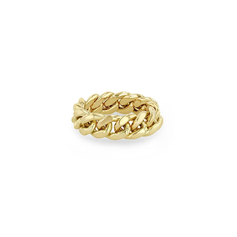 Limited-Time Jewelry Sale – Elegant Styles At Less 14k Gold Large Curb Chain Ring