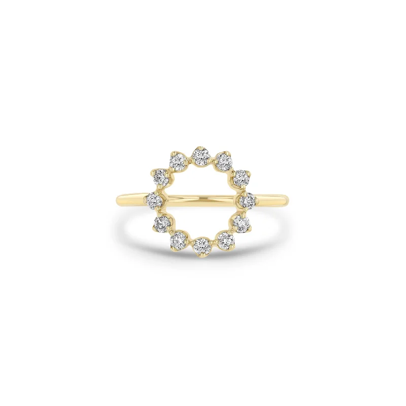 Bestselling Jewelry Now On Sale – Elevate Your Look 14k Prong Diamond Circle Ring