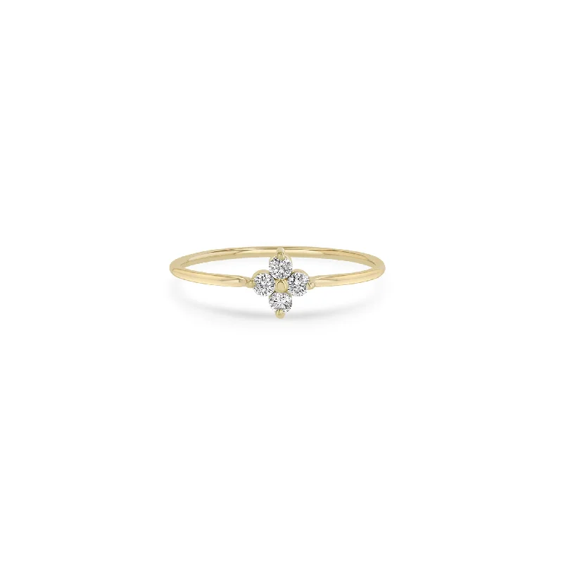 Bestselling Jewelry At Special Promotional Rates 14k Prong Diamond Quad Ring