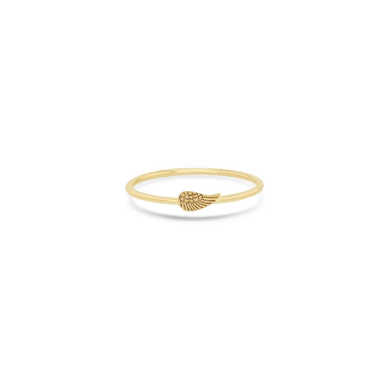 Huge Savings On Premium Jewelry Styles 14k Itty Bitty Angel Wing Ring