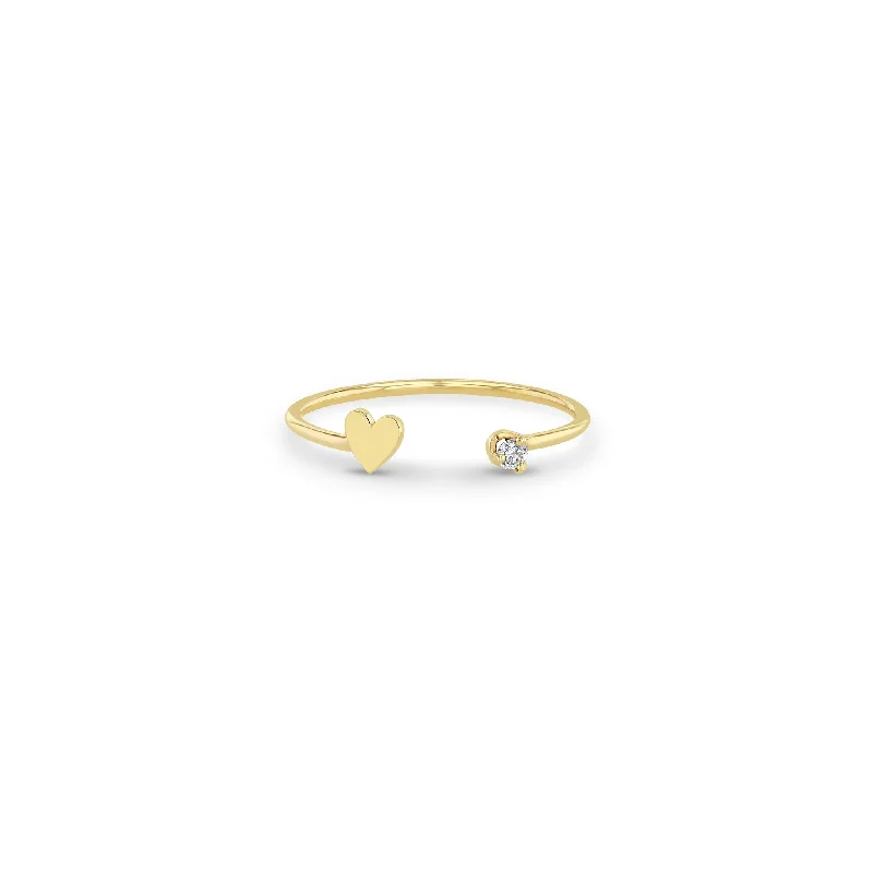Jewelry Flash Sale – Stylish Designs At Unbeatable Rates 14k Itty Bitty Heart & Prong Diamond Open Ring Jewelry Flash Sale – Stylish Designs At Unbeatable Rates 14k Itty Bitty Heart & Prong Diamond Open Ring