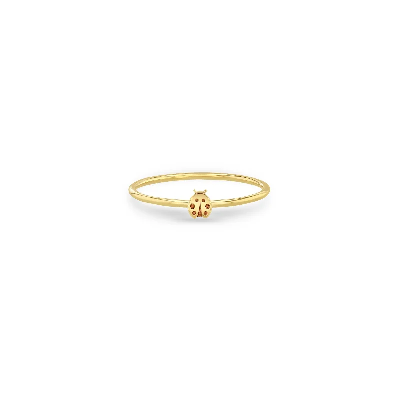 Premium Jewelry, Premium Discounts – Act Fast 14k Itty Bitty Ladybug Ring