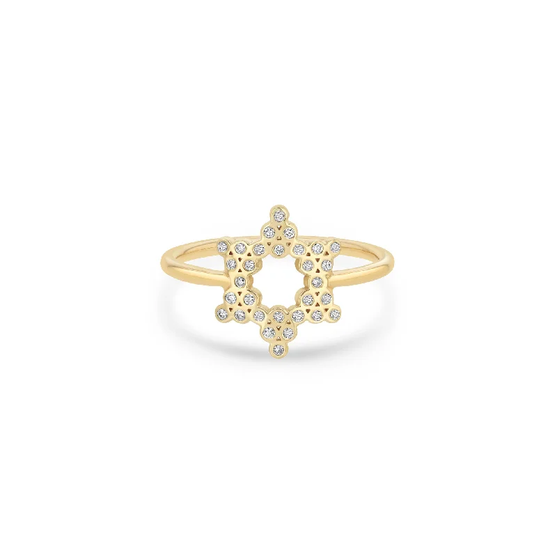 Special Offers On Handcrafted And Designer Jewelry 14k Small Diamond Bezel Star of David Ring Special Offers On Handcrafted And Designer Jewelry 14k Small Diamond Bezel Star of David Ring