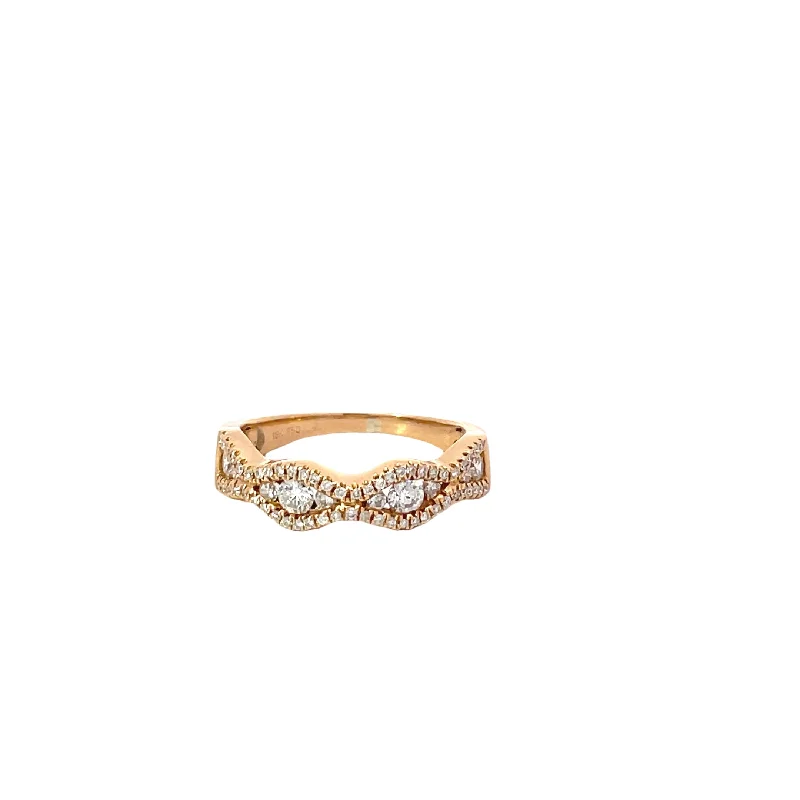 High-Quality Gemstone Jewelry For Special Occasions 18 Karat Rose Gold Diamond Ring High-Quality Gemstone Jewelry For Special Occasions 18 Karat Rose Gold Diamond Ring