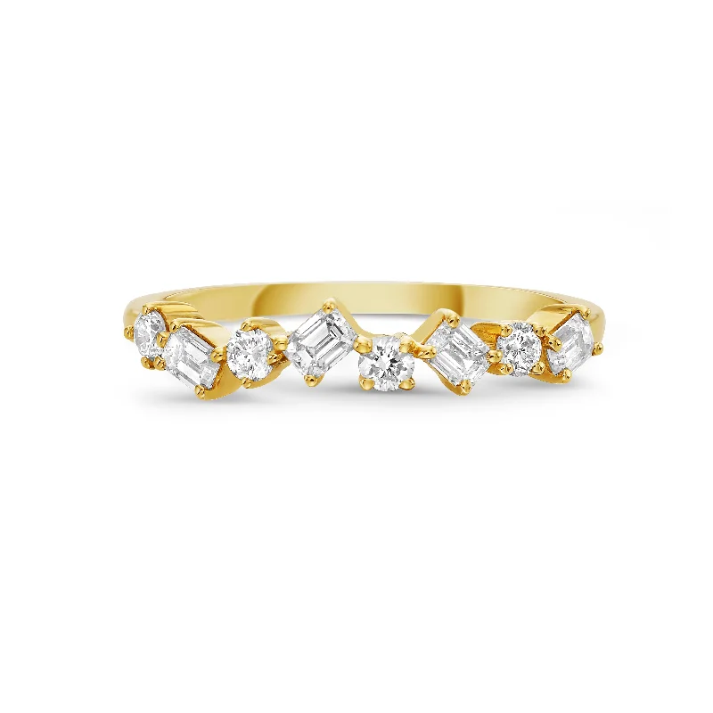 Shop Dazzling Jewelry With Special Promotional Discounts Alternating Diamond Band