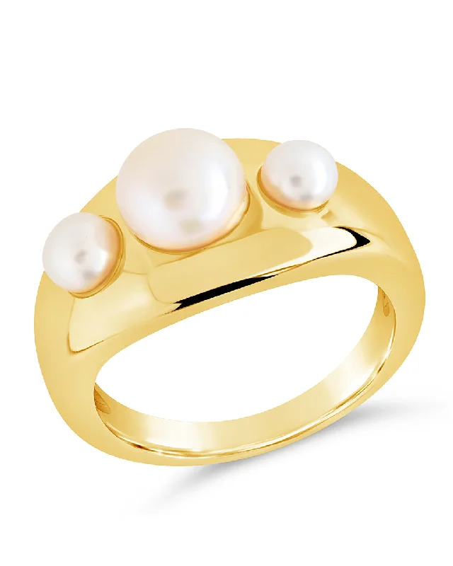 Adjustable Charm Bracelets For A Perfect Fit Finlee Studded Pearl Statement Ring