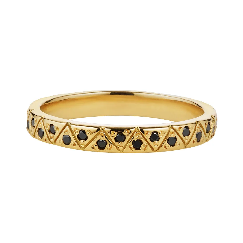 Elegant Jewelry, Exclusive Prices – Shop Now Gaia Eternity Band, Black Diamonds