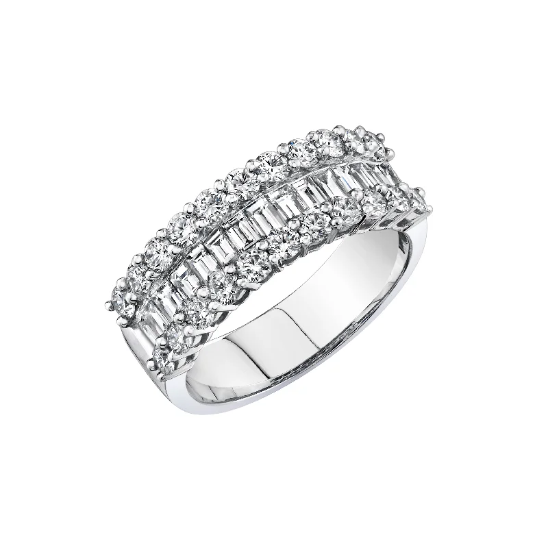 Seasonal Jewelry Sale – Upgrade Your Style Today Triple Row Diamond Band