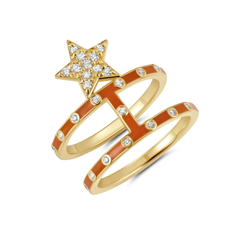 Luxury Jewelry At Unbeatable Discounts Orange Star Ring