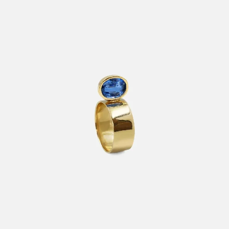 Exclusive Jewelry Offers – Shine For Less Perched Setting Ring with Oval Blue Himalayan Kyanite Exclusive Jewelry Offers – Shine For Less Perched Setting Ring with Oval Blue Himalayan Kyanite