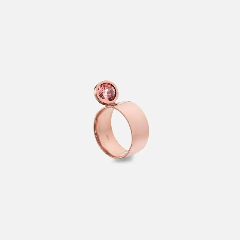 Shop Dazzling Jewelry At The Best Prices Perched Setting Ring with Oval Pink Tourmaline Shop Dazzling Jewelry At The Best Prices Perched Setting Ring with Oval Pink Tourmaline