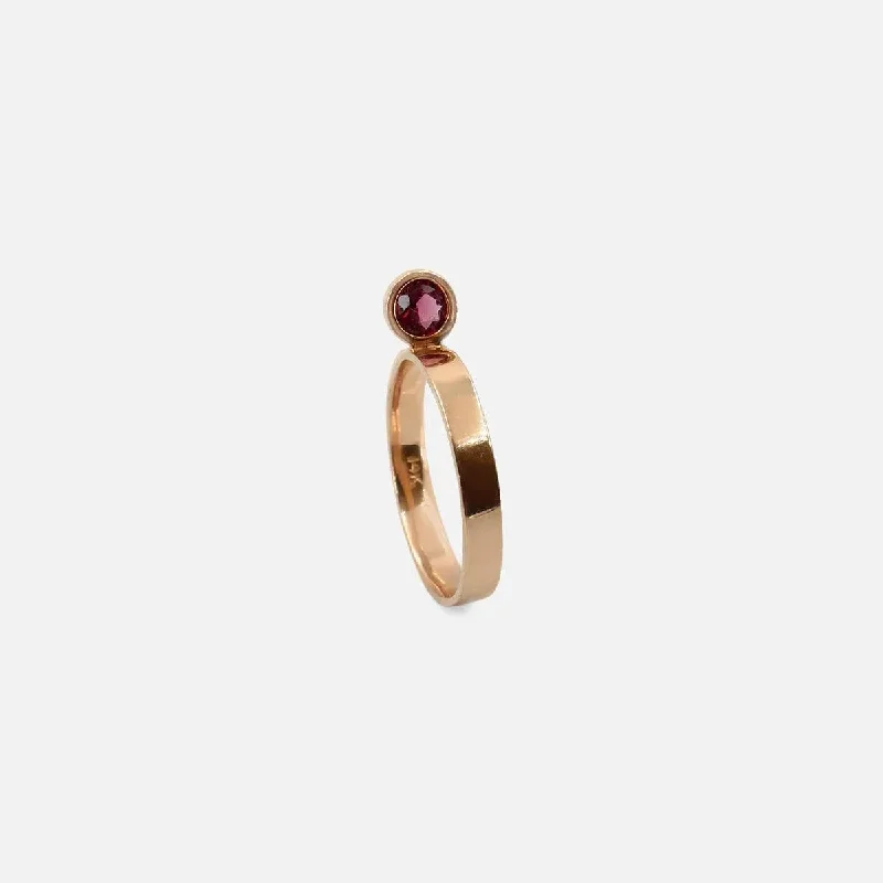 Premium Jewelry Now Available At Special Discounts Perched Setting Round Ruby Stacking Ring Premium Jewelry Now Available At Special Discounts Perched Setting Round Ruby Stacking Ring
