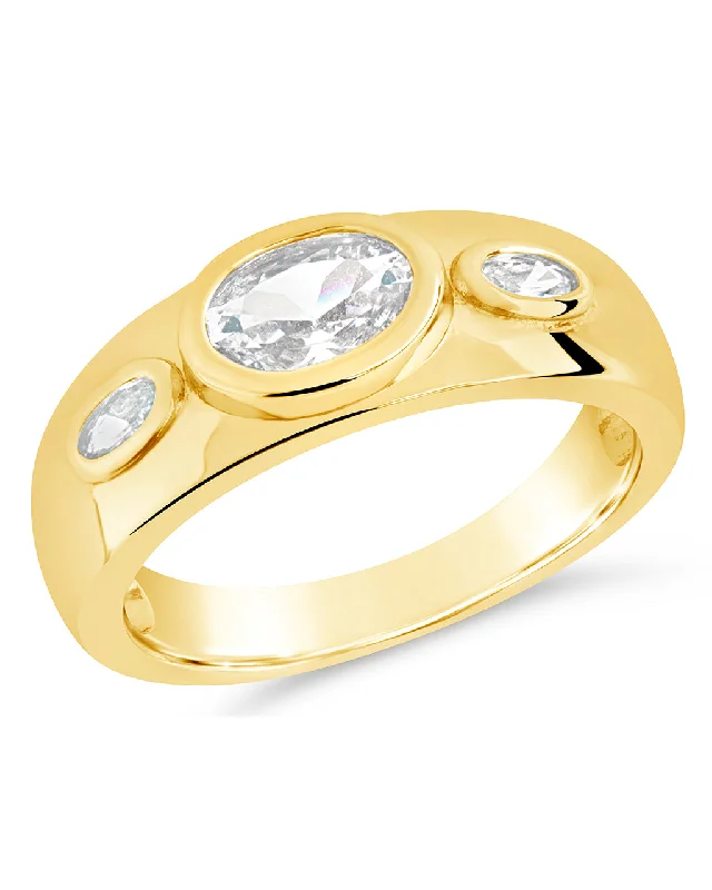 Personalized Jewelry Sale – Unique Pieces At Great Prices Soren Oval CZ Ring