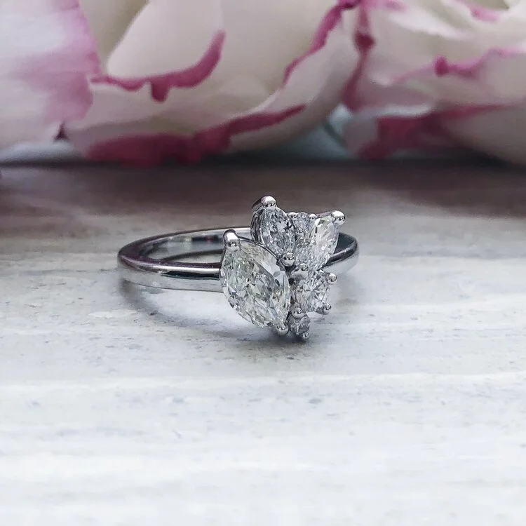 Unmissable Jewelry Clearance – Final Reductions Statement Cluster Diamond Ring