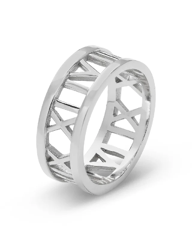 Affordable Glamour – Premium Jewelry At Special Prices Sterling Silver Roman Numeral Band Ring Affordable Glamour – Premium Jewelry At Special Prices Sterling Silver Roman Numeral Band Ring