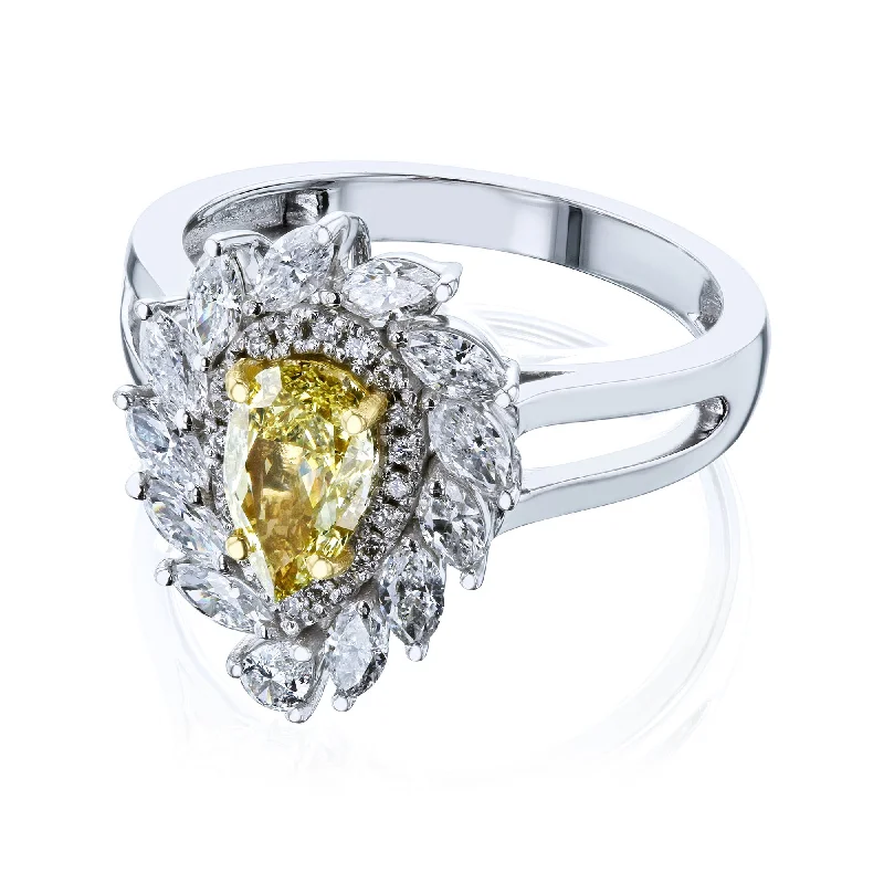 Gorgeous Jewelry, Limited-Time Savings The Sol - Fancy Yellow Diamond Ring (GIA)