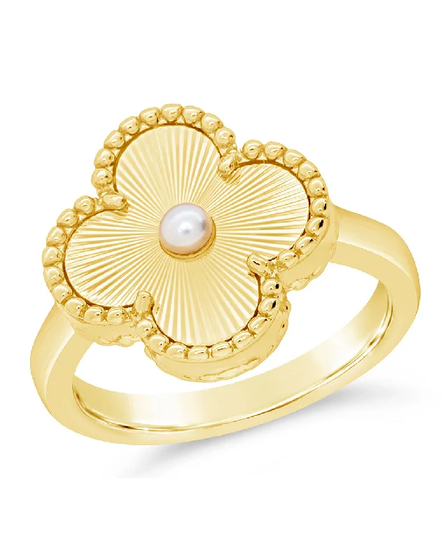 Affordable Luxury Jewelry For Every Occasion Tilda Pearl & Clover Statement Ring