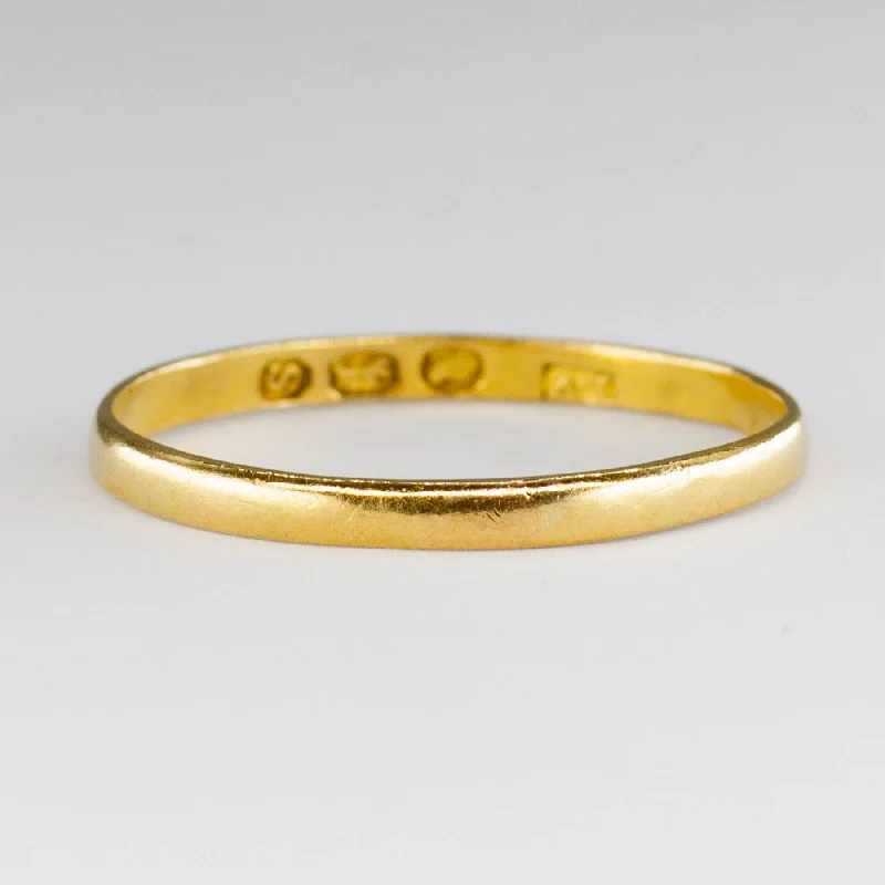 Limited-Stock Jewelry Sale – Once It's Gone, It's Gone 1790 Hallmarked Georgian 22k Gold Band | 7.75