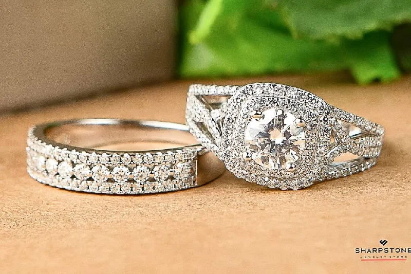 Affordable Luxury Jewelry – Style At A Great Price Azura - Clarisse Moissanite Bridal set in 925 Sterling Silver