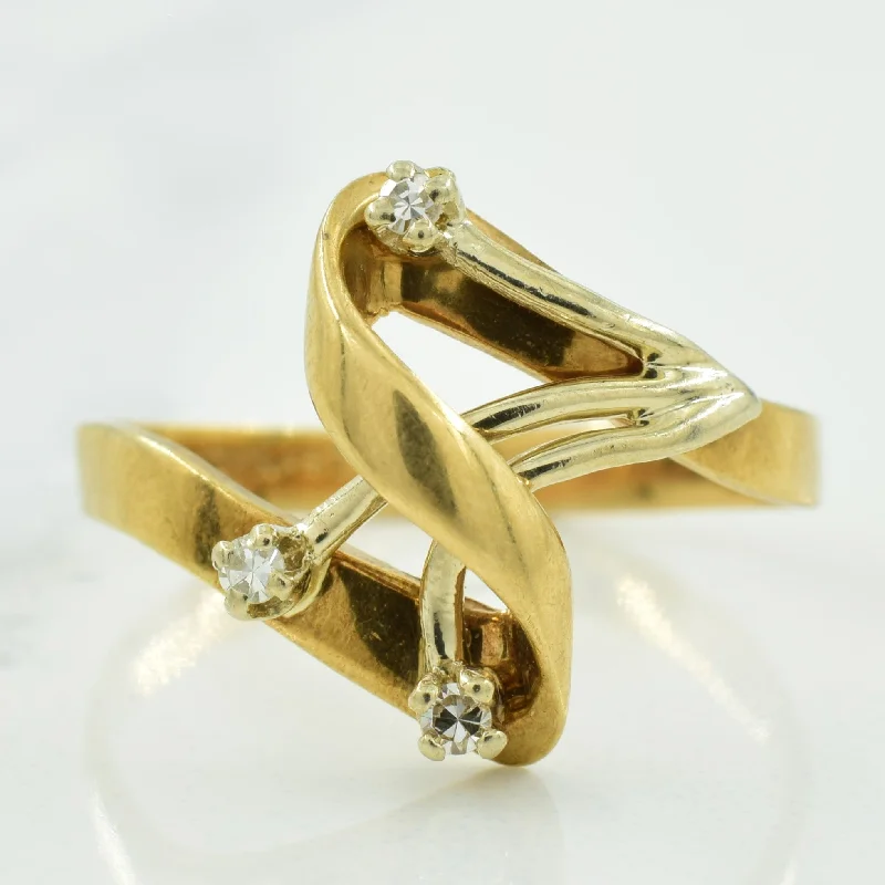 Timeless Elegance At Unbelievable Discounts Bypass Diamond Ring | 0.05ctw | SZ 6.75 | Timeless Elegance At Unbelievable Discounts Bypass Diamond Ring | 0.05ctw | SZ 6.75 |