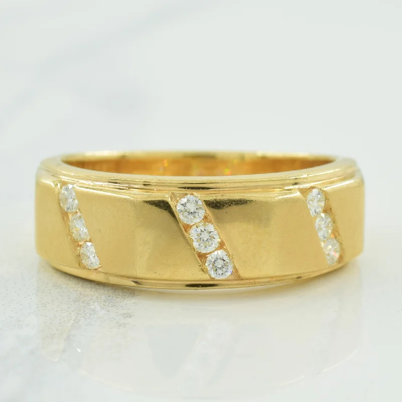 Handmade Pearl Jewelry For Timeless Elegance Channel Set Diamond Ring | 0.25ctw | SZ 8.75 | Handmade Pearl Jewelry For Timeless Elegance Channel Set Diamond Ring | 0.25ctw | SZ 8.75 |