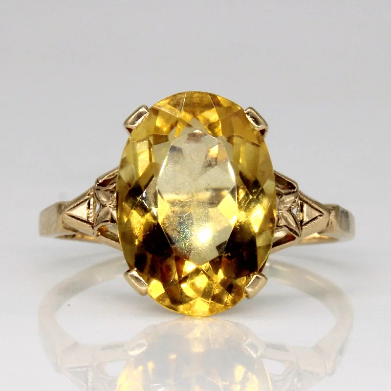 Flash Sale On Exquisite Jewelry – Don't Miss Out Citrine Cocktail Ring | 4.75ct | SZ 8.75 |