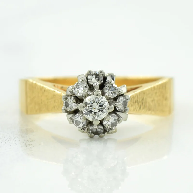 Delicate Crystal Jewelry For Sophisticated Charm Cluster Diamond Ring | 0.23ctw | SZ 6.5 | Delicate Crystal Jewelry For Sophisticated Charm Cluster Diamond Ring | 0.23ctw | SZ 6.5 |