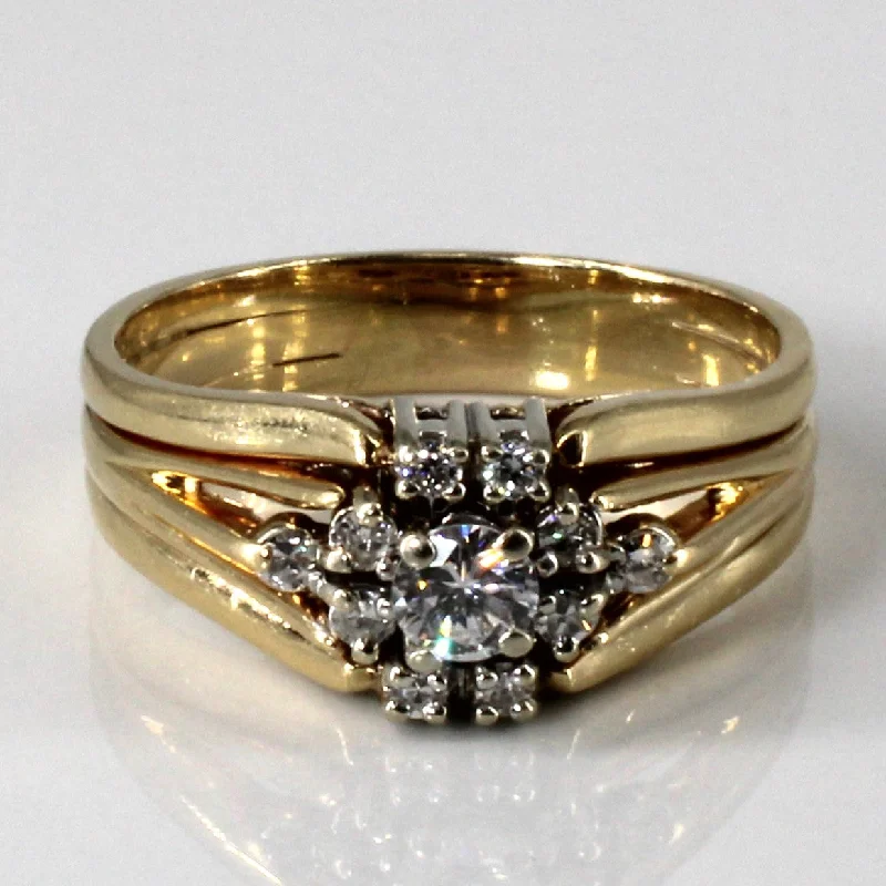 Accessorize For Less – Luxury Jewelry At Affordable Prices Cluster Set Diamond Soldered Gold Ring | 0.46ctw | SZ 9.25 |