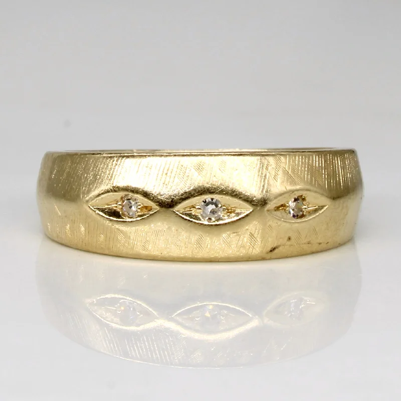 Luxury Jewelry At Unbeatable Discounts Three Stone Diamond Ring | 0.03ctw | SZ 4.75 | Luxury Jewelry At Unbeatable Discounts Three Stone Diamond Ring | 0.03ctw | SZ 4.75 |