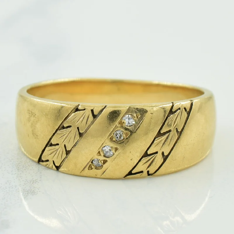 Customized Silver Jewelry For Unique Style Vintage Diamond Band | 0.04ctw | SZ 10 | Customized Silver Jewelry For Unique Style Vintage Diamond Band | 0.04ctw | SZ 10 |