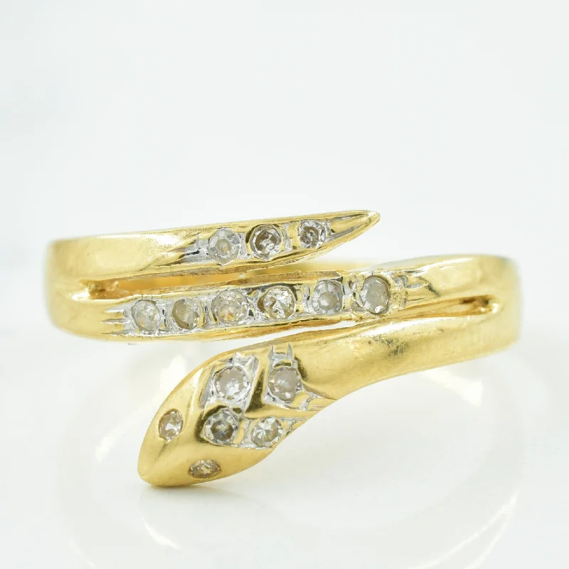High-Quality Jewelry At A Fraction Of The Cost Diamond Snake Ring | 0.07ctw | SZ 5.25 | High-Quality Jewelry At A Fraction Of The Cost Diamond Snake Ring | 0.07ctw | SZ 5.25 |