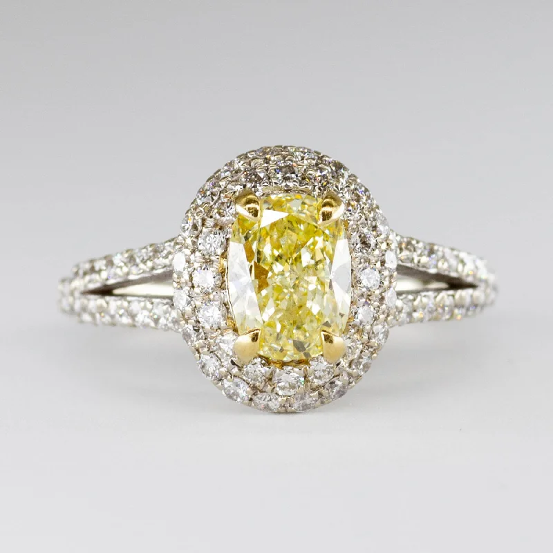 Last Chance To Grab Your Favorite Jewelry At A Discount Yellow Oval Cushion Cut Diamond Halo Engagement Ring | 1.65ctw | VS2 Fancy Yellow | SZ 4.75 | Last Chance To Grab Your Favorite Jewelry At A Discount Yellow Oval Cushion Cut Diamond Halo Engagement Ring | 1.65ctw | VS2 Fancy Yellow | SZ 4.75 |