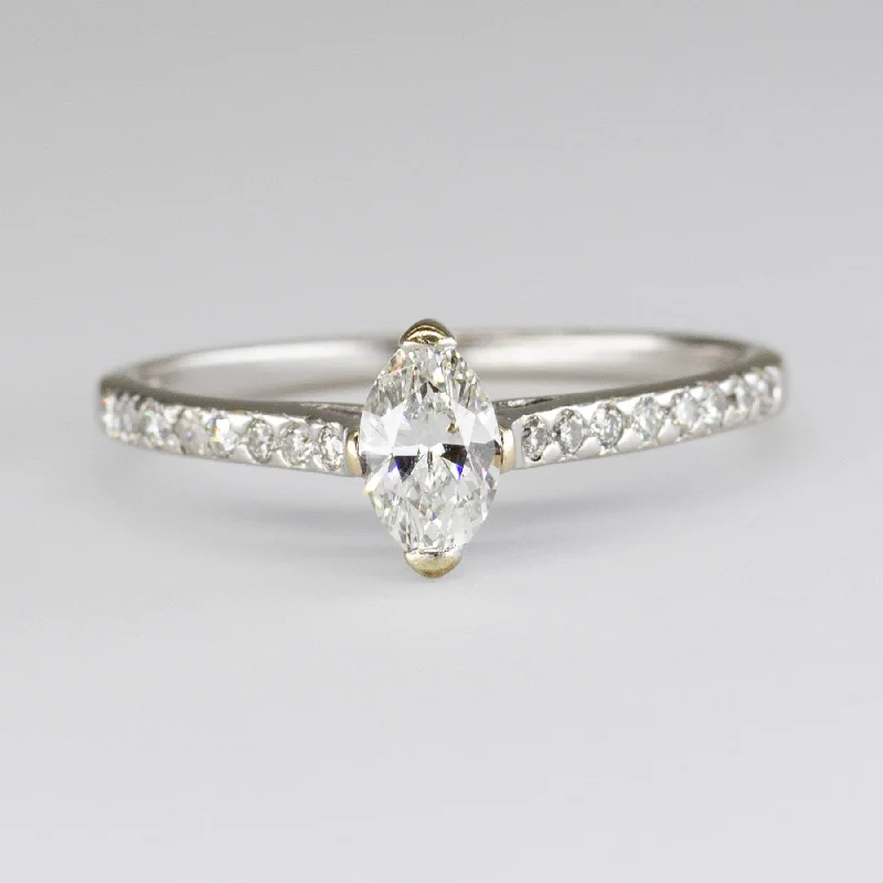 Best-Selling Jewelry Now Available At Special Deals Marquise Diamond with Accents Engagement Ring | 0.72ctw | SZ 7.5 | Best-Selling Jewelry Now Available At Special Deals Marquise Diamond with Accents Engagement Ring | 0.72ctw | SZ 7.5 |