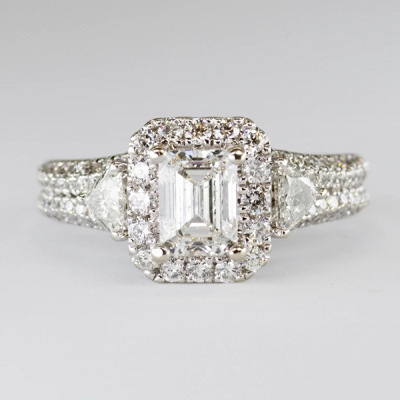 Chic And Stylish Jewelry At Exclusive Prices 'Vera Wang' Emerald Cut Diamond Halo Engagement Ring | 2.23ctw | SZ 6.5 | Chic And Stylish Jewelry At Exclusive Prices 'Vera Wang' Emerald Cut Diamond Halo Engagement Ring | 2.23ctw | SZ 6.5 |