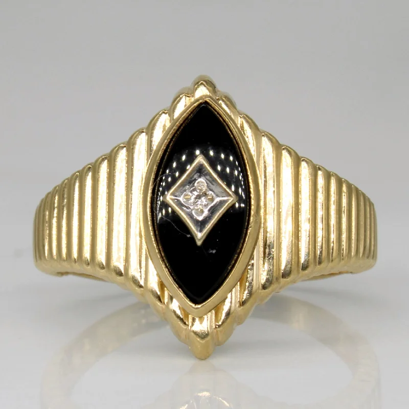 Seasonal Jewelry Deals – Elevate Your Style Onyx & Diamond Cocktail Ring | 1.50ct, 0.01ct | SZ 8 | Seasonal Jewelry Deals – Elevate Your Style Onyx & Diamond Cocktail Ring | 1.50ct, 0.01ct | SZ 8 |