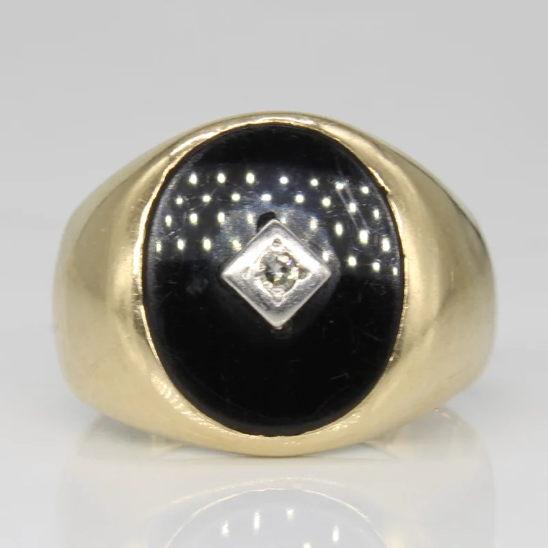 Exclusive Jewelry Bundles At Discounted Rates Onyx & Diamond Cocktail Ring | 3.25ct, 0.02ct | SZ 7 | Exclusive Jewelry Bundles At Discounted Rates Onyx & Diamond Cocktail Ring | 3.25ct, 0.02ct | SZ 7 |