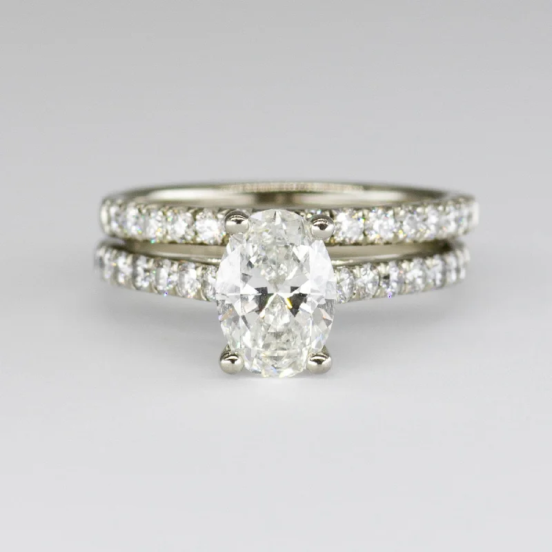Limited-Time Offer On Premium Jewelry Collections Oval Diamond Engagement Ring Set | 1.46ctw | SZ 4.5 | Limited-Time Offer On Premium Jewelry Collections Oval Diamond Engagement Ring Set | 1.46ctw | SZ 4.5 |