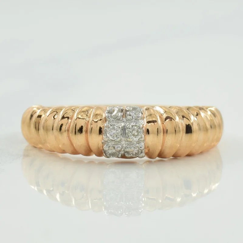 Fashion-Forward Jewelry At Exclusive Discounts Rose Gold Diamond Ring | 0.06ctw | SZ 7 | Fashion-Forward Jewelry At Exclusive Discounts Rose Gold Diamond Ring | 0.06ctw | SZ 7 |