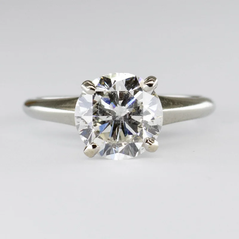 Elegant Jewelry Pieces At Unbelievable Prices 18k Solitaire Diamond Engagement Ring | 2.10ct I1/2 G/H VG | SZ 5.5 | Elegant Jewelry Pieces At Unbelievable Prices 18k Solitaire Diamond Engagement Ring | 2.10ct I1/2 G/H VG | SZ 5.5 |