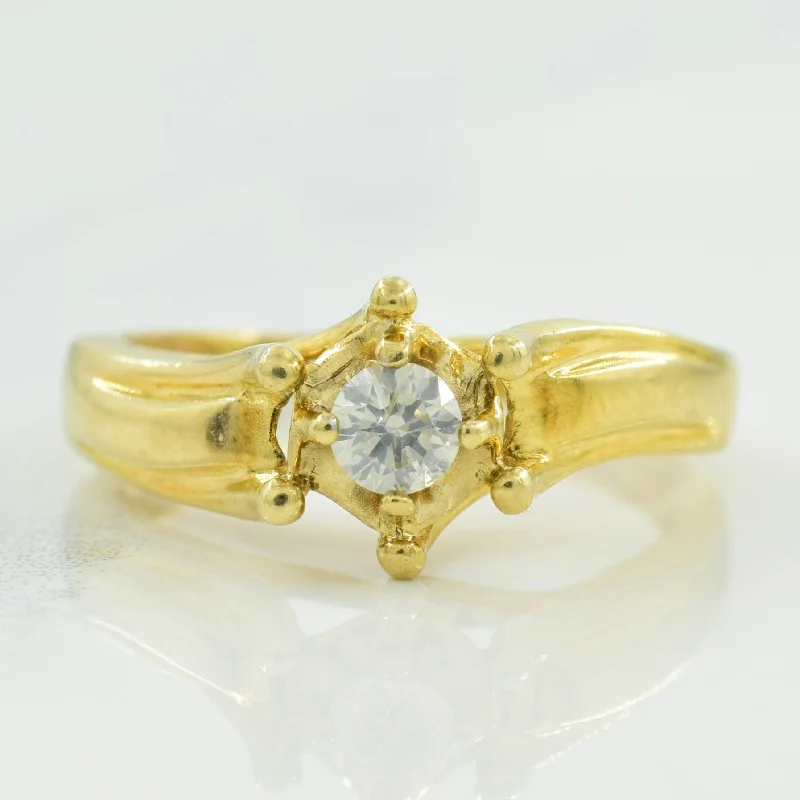Luxury Handcrafted Jewelry For Elegant Looks Solitaire Diamond Ring | 0.13ct | SZ 4.75 | Luxury Handcrafted Jewelry For Elegant Looks Solitaire Diamond Ring | 0.13ct | SZ 4.75 |
