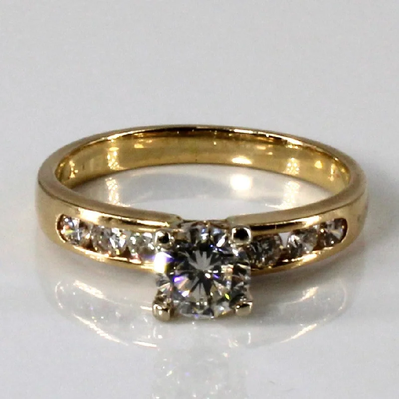 Shine Without Limits – Jewelry Sale Happening Now Solitaire with Channel Accents Diamond Engagement Ring | 0.64ctw | SZ 4.5 | Shine Without Limits – Jewelry Sale Happening Now Solitaire with Channel Accents Diamond Engagement Ring | 0.64ctw | SZ 4.5 |