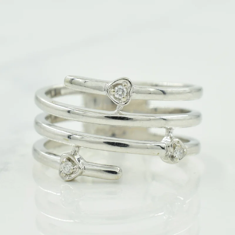 Premium Diamond Jewelry For Unforgettable Moments Spiral Diamond Ring | 0.03ctw | SZ 6 | Premium Diamond Jewelry For Unforgettable Moments Spiral Diamond Ring | 0.03ctw | SZ 6 |