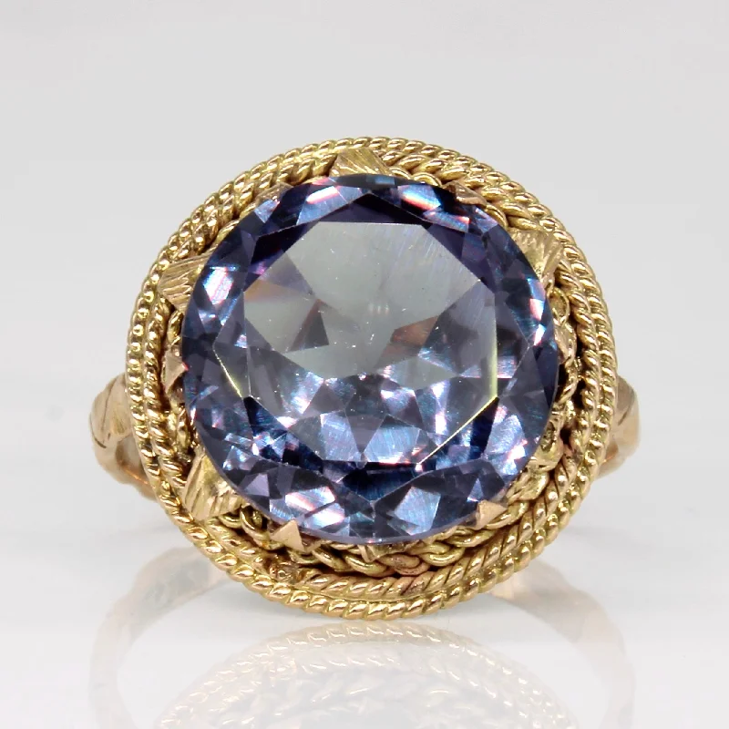 The Perfect Jewelry Piece At The Perfect Discount Synthetic Colour Change Sapphire Cocktail Ring | 6.60ct | SZ 7 | The Perfect Jewelry Piece At The Perfect Discount Synthetic Colour Change Sapphire Cocktail Ring | 6.60ct | SZ 7 |