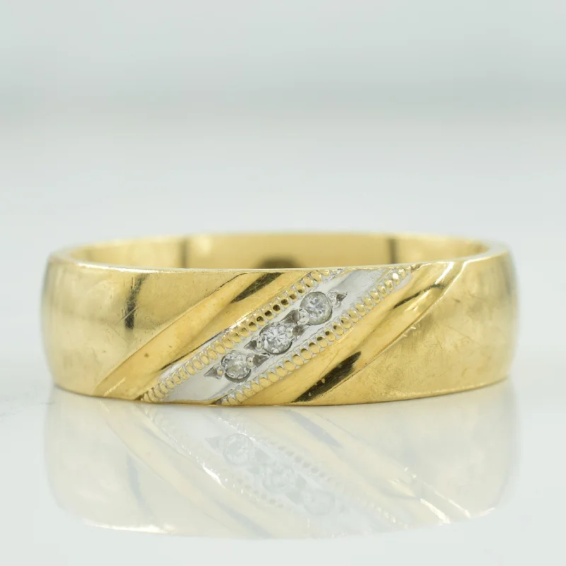 Big Discounts On Elegant Jewelry Collections Three Stone Diamond Band | 0.03ctw | SZ 9 | Big Discounts On Elegant Jewelry Collections Three Stone Diamond Band | 0.03ctw | SZ 9 |