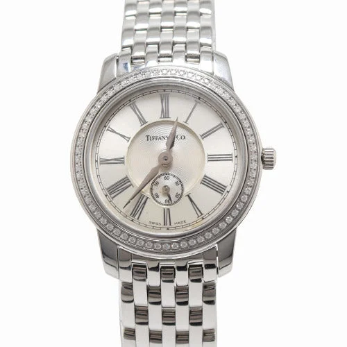 Clearance Sale On High-End Jewelry Collections Tiffany & Co Ladies 33mm Stainless Steel Silver Roman Dial Watch Clearance Sale On High-End Jewelry Collections Tiffany & Co Ladies 33mm Stainless Steel Silver Roman Dial Watch